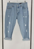 949 Jeans uomo con micro rotture lavaggio chiaro