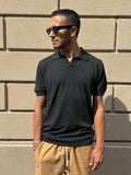 BL11 T-SHIRT POLO IN MAGLIA FILO COLOR NERO