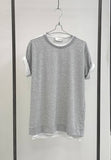 BL11  T-SHIRT UOMO GRIGIA  IN MAGLIA DOPPIA