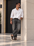 Pont uomo jeans teide loose denim antracite