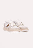 DATE SNEAKERS DONNA COURT 2.0 VINTAGE CALF WHITE LEOPARD