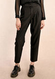 MOLLY BRACKEN PANTALONE NERO CON CINTURA