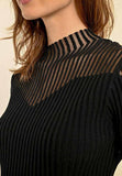 MOLLY BRACKEN MAGLIA CON SCOLLO A CUORE NERO