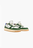 Date sneakers uomo court 2.0 colored white-green