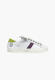 Date sneakers donna hill low calf white-wasabi