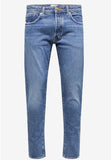 Selected jeans uomo slim tapered lavaggio medio