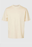 T-shirt uomo manica corta girocollo panna