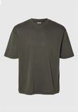 T-shirt uomo manica corta verde militare