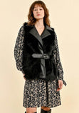 Molly Bracken gilet ecopelliccia nera