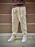 BL11 PANTALONE UOMO CON LACCIO OFF WHITE