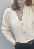 You decide cardigan donna con bottoni gioiello