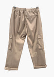 KLIXS PANTALONE UOMO CARGO ELEGANTE  SABBIA