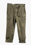 BL11 PANTALONE UOMO CARGO VERDE MILITARE