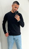 BL11 maglione girocollo uomo nero