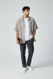 Bl11 camicia overshirt uomo a righe