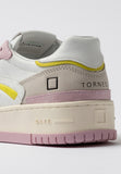 D.A.T.E sneakers donna torneo pure colored white pink