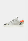 AMA BRAND SNEAKERS UOMO GRIGIO CHIARA INSERTI CAMOUFLAGE E TALLONE ARANCIO