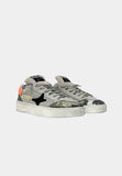 AMA BRAND SNEAKERS UOMO GRIGIO CHIARA INSERTI CAMOUFLAGE E TALLONE ARANCIO