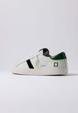 D.a.t.e sneakers uomo hill low vintage calf white-green