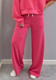 VIBES PANTALONE TUTA DONNA A PALAZZO FUCSIA