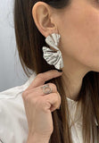 ORECCHINI DONNA FOGLIA ARGENTO