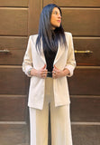 Vibes blazer donna monopetto latte