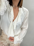 You decide camicia donna con rouches in crep