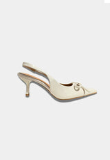SKINGBACK DONNA IN VERNICE PANNA CON FIOCCO - 36