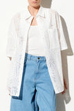 LUMINA CAMICIA DONNA BIANCA INSANGALLO