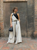 LUMINA SALOPETTE DENIM SANGALLO PANNA