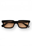 Os Sunglasses occhiali unisex nero lenti gialle