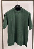 T-SHIRT UOMO BOX FIT STONE WASH verde