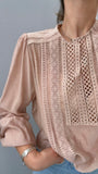 YOU DECIDE CAMICIA MUSSUOLA DI COTONE CIPRIA