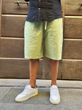 Pont BERMUDA UOMO COTONE VERDE OLIVA CON COULISSE