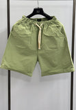 Pont BERMUDA UOMO COTONE VERDE OLIVA CON COULISSE