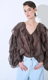 CAMICIA DONNA MOKA CON ROUCHE - Shopaland