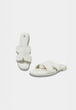 CIABATTA DONNA BIANCA CON FASCIA SUL COLLO DEL PIEDE - Shopaland