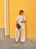 YOU DECIDE PANTALONE DONNA  SANGALLO BIANCO