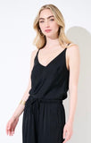 TOP DONNA IN RASO NERO