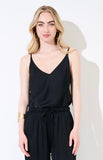 TOP DONNA IN RASO NERO