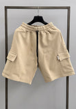 BL11 bermuda felpa garzata beige
