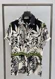 BL11 CAMICIA UOMO MANICA CORTA FANTASIA TROPICALE