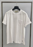 BL11 T-SHIRT UOMO BIANCO CON TASCA