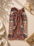 you decide  gonna donna midi pareo con nodo fantasia foulard