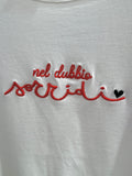 T-shirt donna con ricamoSorridi