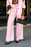 Kikisix pantalone  donna in lino cotone rosa