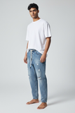 Bl11 Uomo Jeans Coulisse Rotture Campione