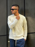 Bl11 Uomo Maglia Chicco Riso Bott. Panna