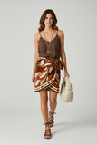 Gonna Donna pareo stampa foulard Monkey