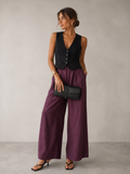 You Decide Donna Gilet Cotone Tencel
